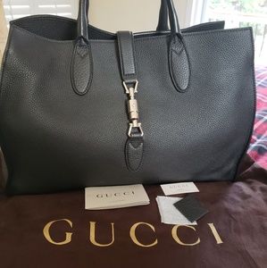 Gucci Medium Jackie O Soft Leather Tote